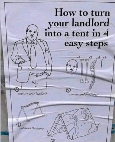 How to turn your landlord into a tent in 4 easy steps your landlord the frame