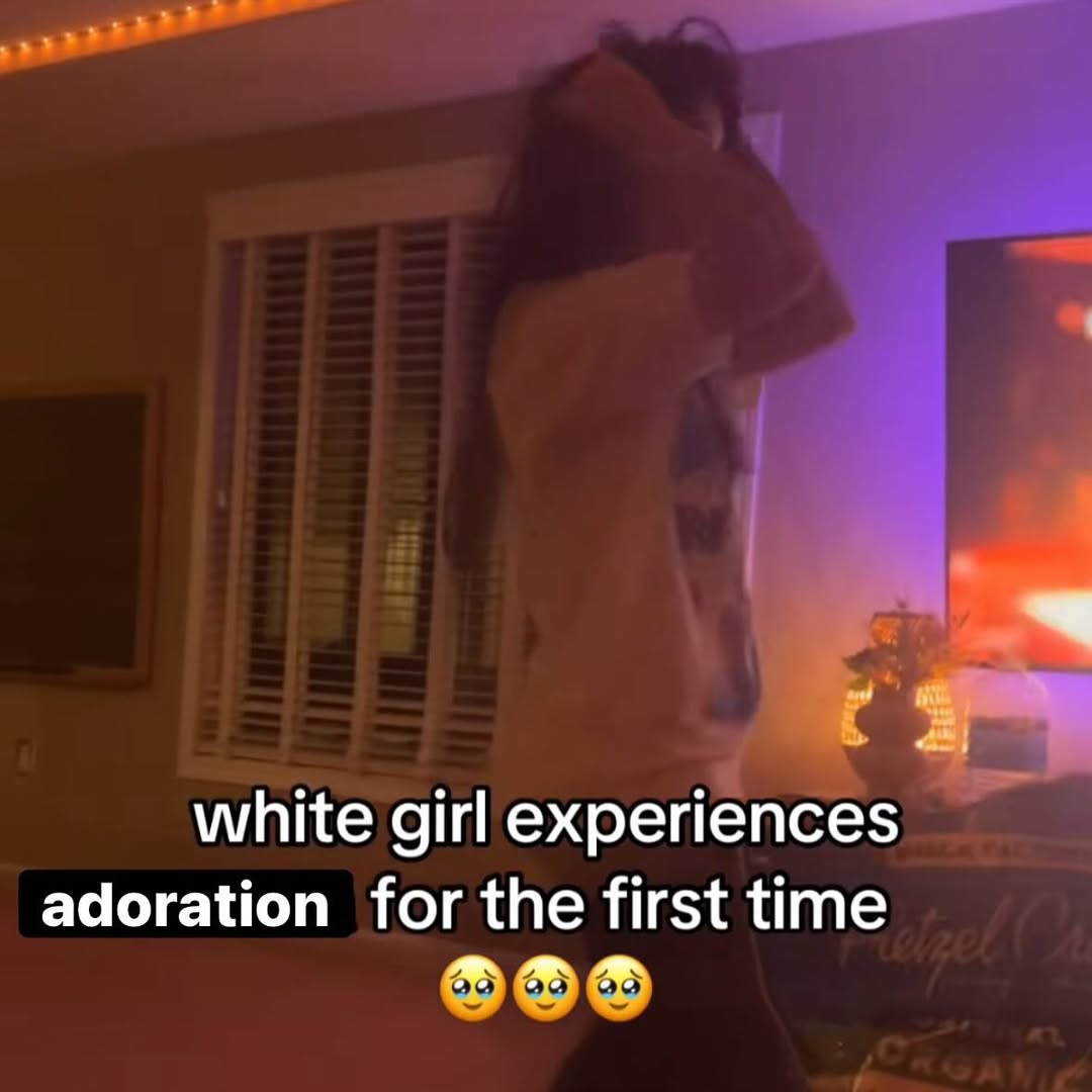 white girl experiences adoration for the first time