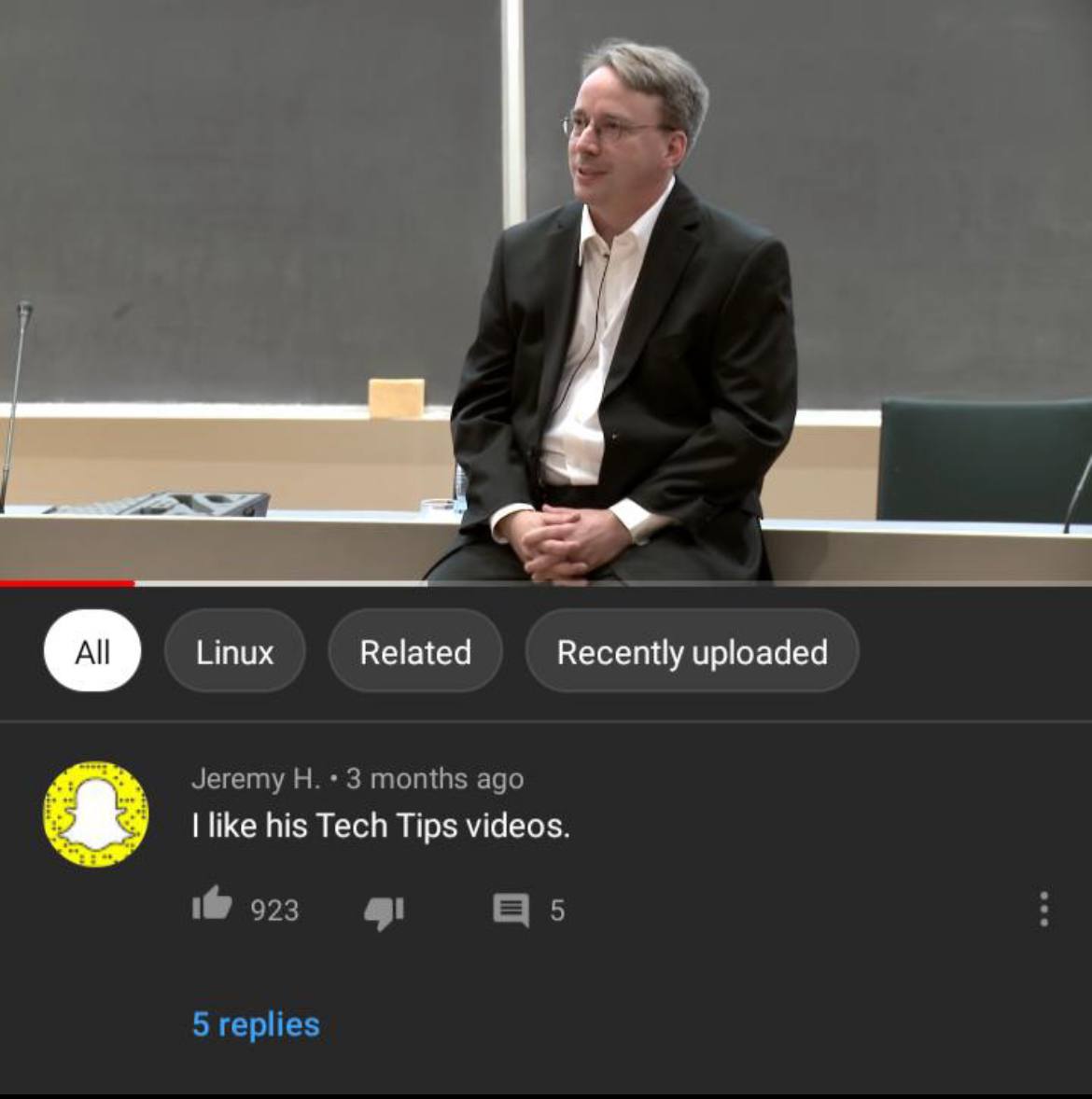 Linux Related Recently uploaded Jeremy 3 months ago like his Tech Tips videos. 923 5 replies