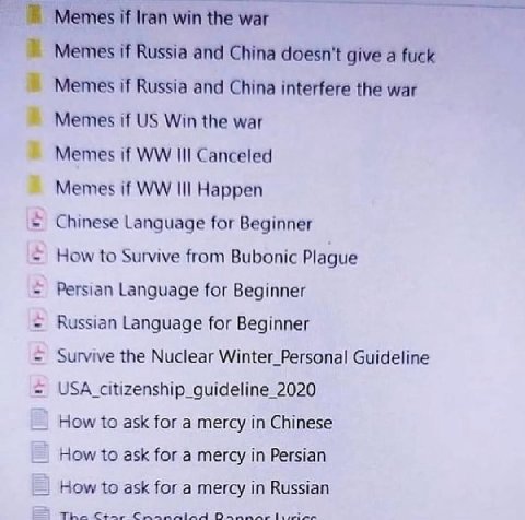 Memes И Iran win the war if Russia and China doesn't give a fuck Memes if Russia and China interfere the war Memes if Win the war Memes if Canceled Memes if Happen Chinese Language for Beginner How to