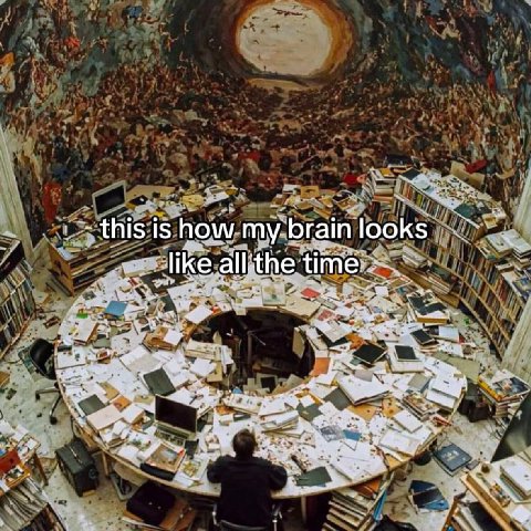 this is how my brain looks like all‘the time: 2 i