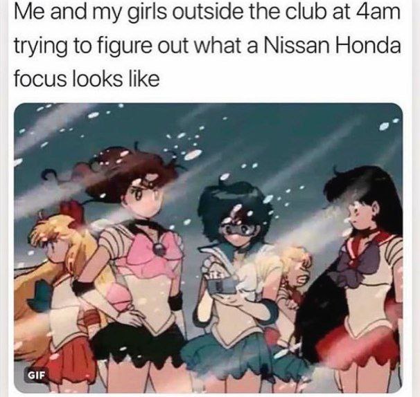 and my girls outside the club at trying to figure out what a Nissan Honda focus like GIF