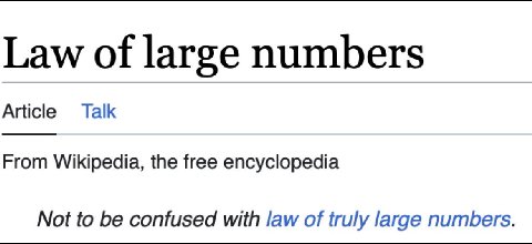 Law of large numbers Article Так From Wikipedia, the free encyclopedia Not to be confused with law of truly large numbers.