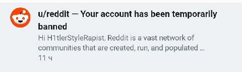 yet again i've got banned on reddit((