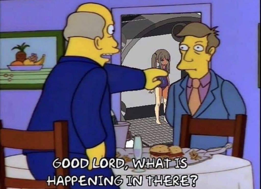 a HAPPENING IN THERE?