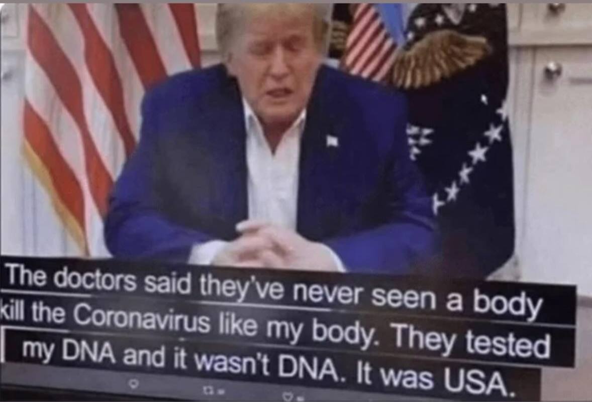 Said they've never seen а body DNA and Body. They tested ОМА. И маз