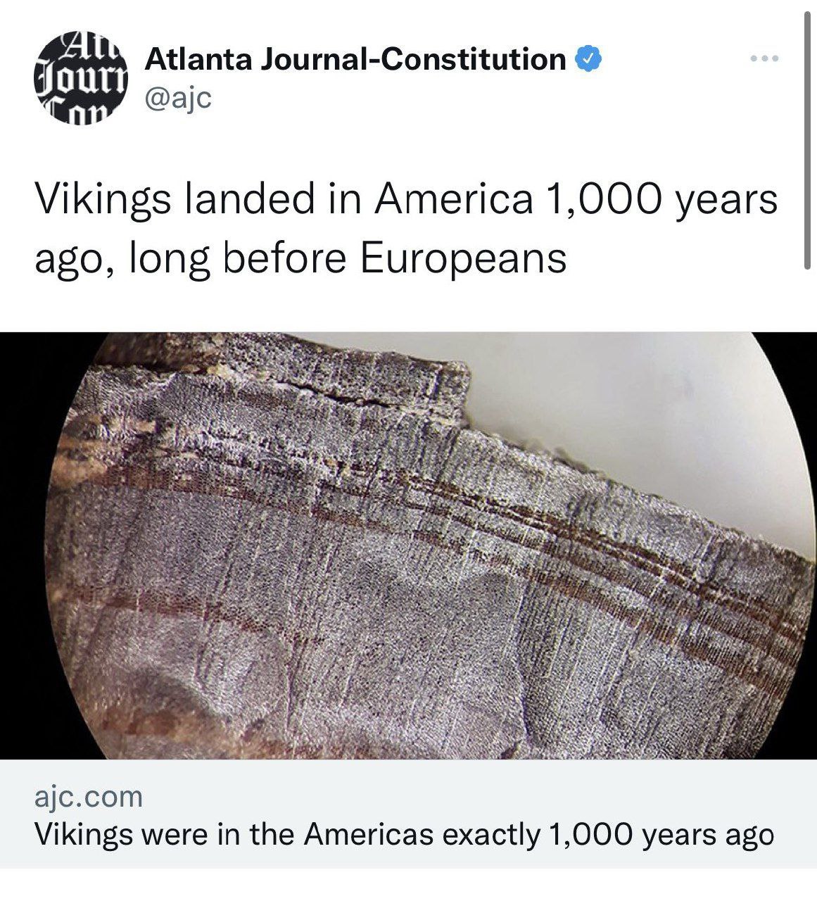 Atlanta Journal-Constitution Vikings landed in America 1,000 years ago, long before Europeans ajc.com Vikings were in the Americas exactly 1,000 years ago