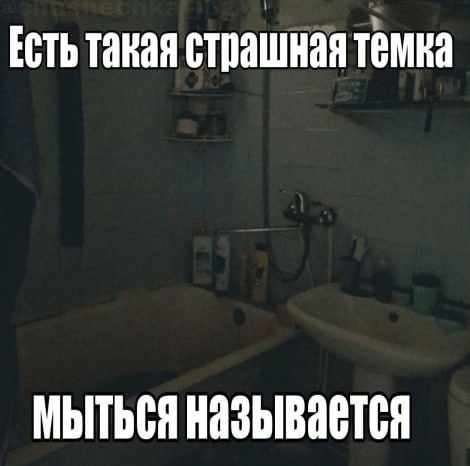 Есть такая страшная темка МЫТЬСЯ Называется