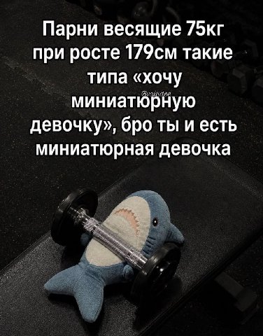 Парни весящие при росте такие типа «хочу миниатюрную девочку», бро ты и есть миниатюрная девочка