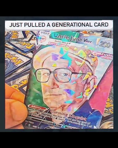 JUST PULLED А GENERATIONAL CARD у A A