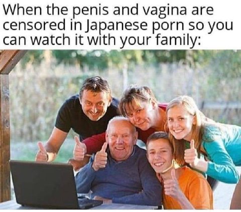 When the penis and vagina are censored in Japanese porn so you can watch it with your family: 2 у