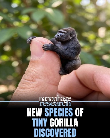 nano NEW SPECIES OF TINY GORILLA DISCOVERED