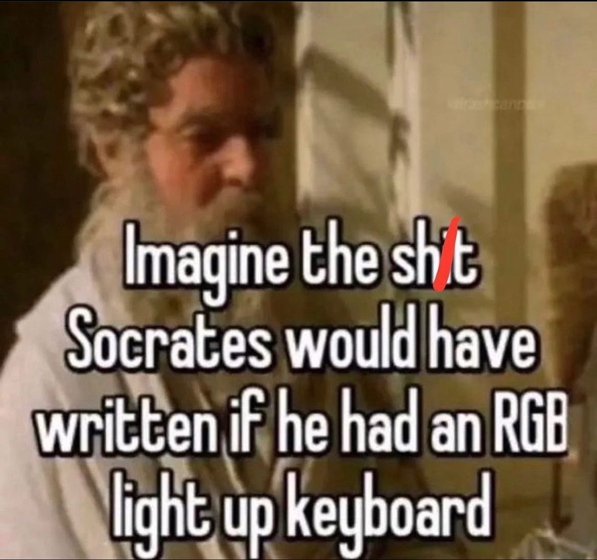 Imagine the would have written if he had an ВОВ up keyboard