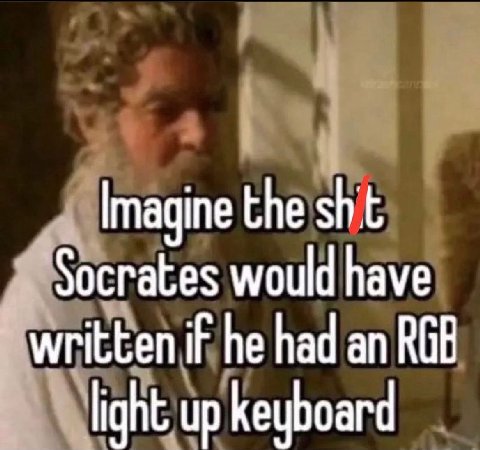 Imagine the would have written if he had an ВОВ up keyboard