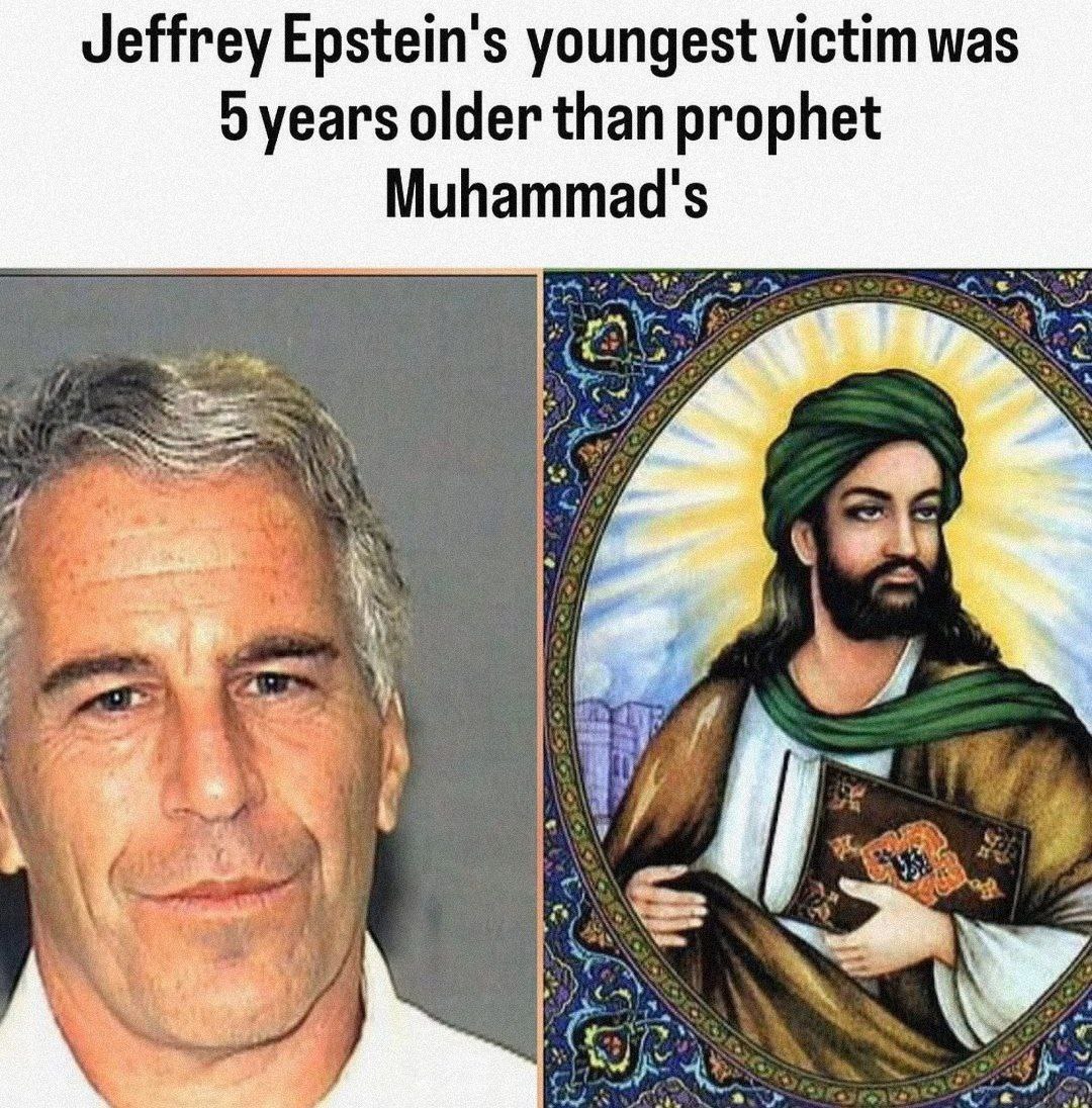Jeffrey Epstein's youngest victim was 5 years older than prophet Muhammad's 4