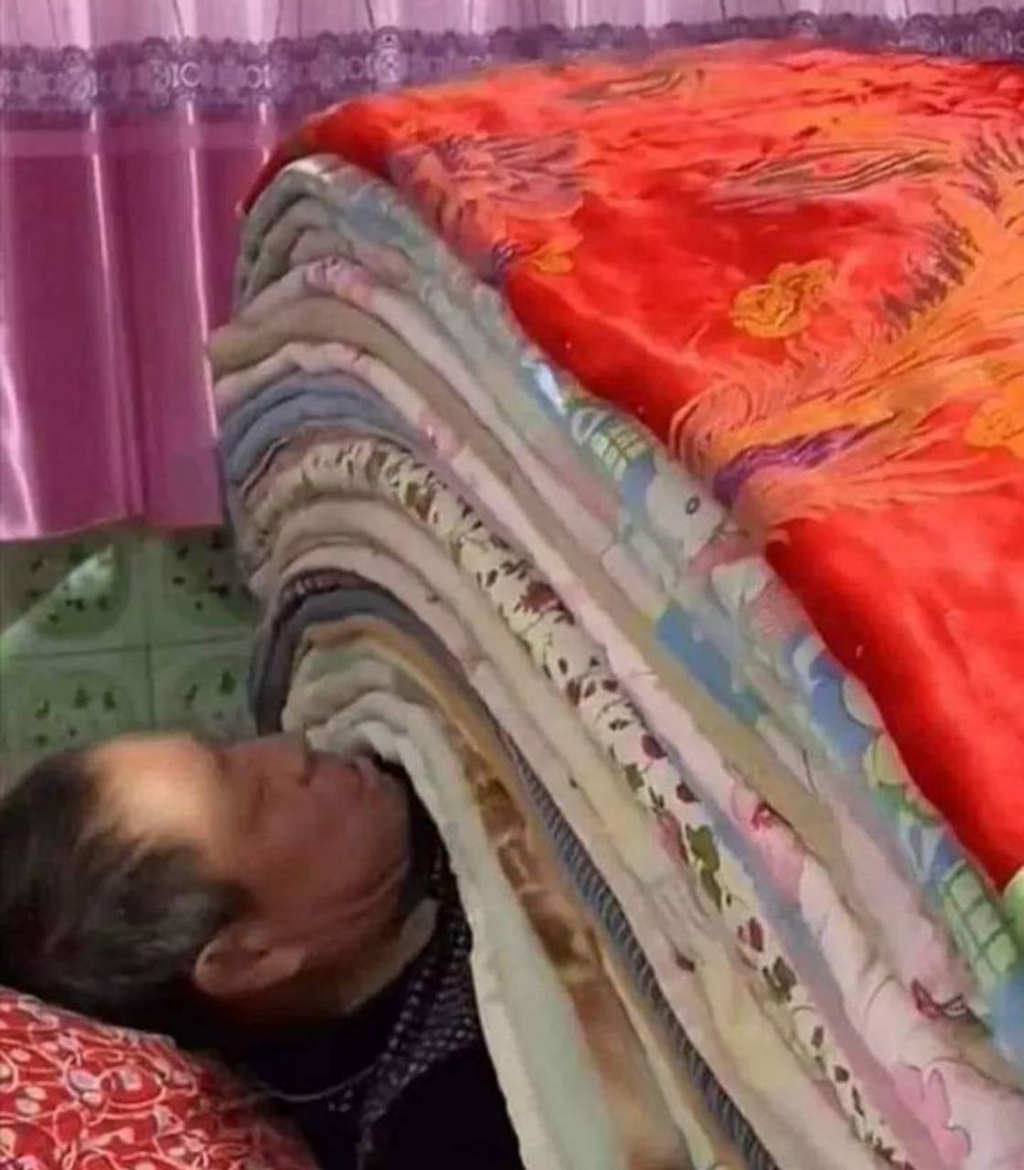 может под столько одеял- мне не будет холодно: