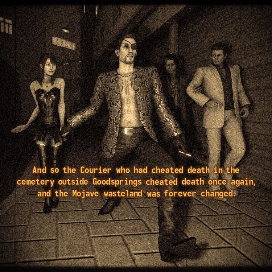 And so the Courier who had cheated death in the cemetery outside Goodsprings cheated death and the Mojave wasteland was forever changed.