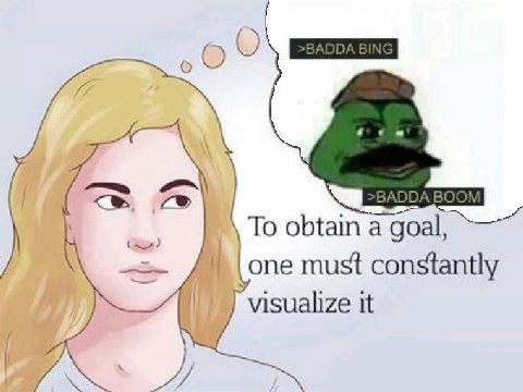 о To obtain a goal, one must constantly visualize it