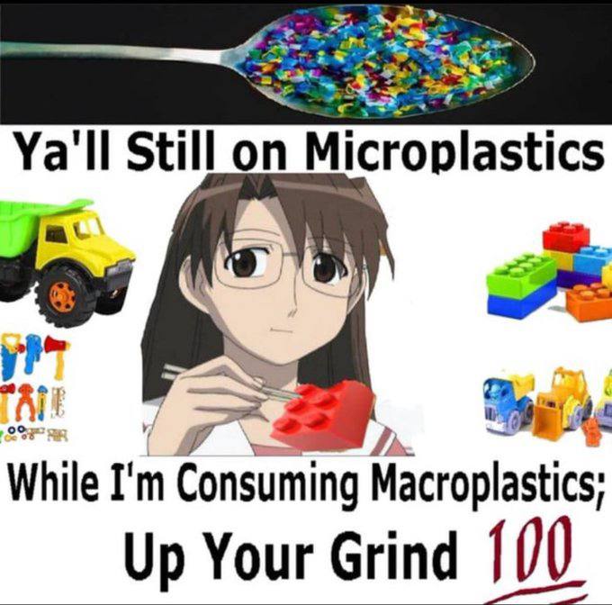 Ya'll Still.on Microplastics While Consuming Up Your Grind 100
