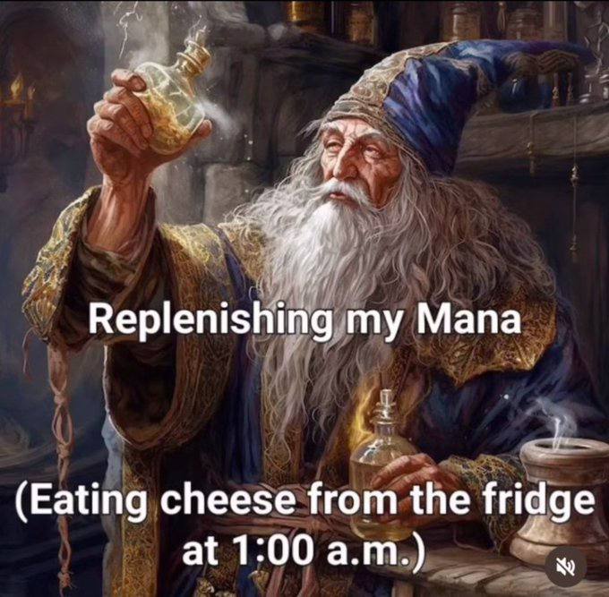 Replenishing Мапа (Eating cheese from the fridge at 1:00