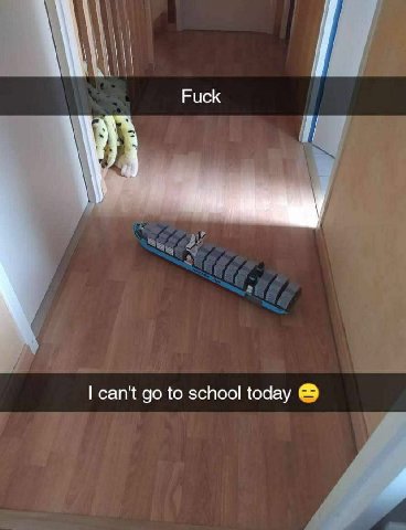 Fuck can't to school today