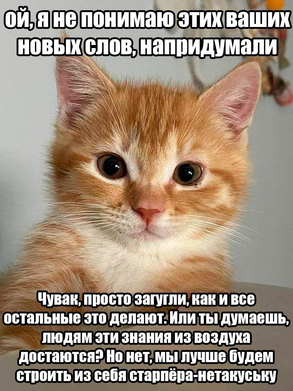 яне понимаю этих ваших новых слов, напридумали Чувак, просто загугли, как и все остальные это делают. Или ты думаешь, людям эти знания из воздуха достаются? Но нет, мы лучше будем строить из себя стар