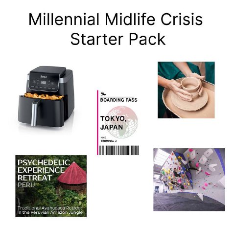 Millennial Midlife Crisis Starter Pack BOARDING PASS TOKYO, PSYCHEDELIC EXPERIENCE ВЕТВЕАТ PERU Traditional Ayahuasca in the Peruvian AmazonJungle