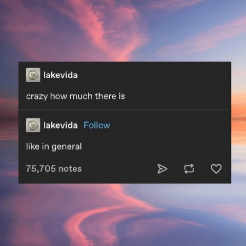 lakevida crazy how much there is lakevida Follow like in general <a 75,705 notes
