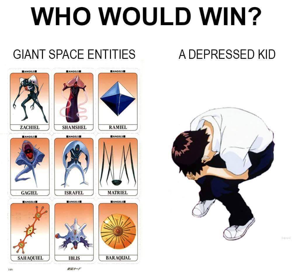 WHO WOULD WIN? GIANT SPACE ENTITIES KID GAGIEL ISRAFEL MATRIEL 45