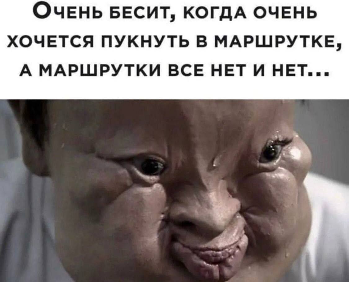 ОЧЕНЬ БЕСИТ, КОГДА ОЧЕНЬ ХОЧЕТСЯ ПУКНУТЬ В МАРШРУТКЕ, А МАРШРУТКИ ВСЕ НЕТ И HET...