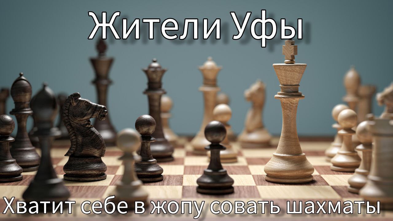 Жители Уфы Хватит себе в жопусовать шахматы