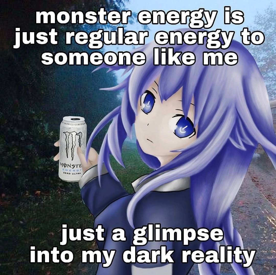 monster, ular just reg зотеопей кете А sli justa mpse into my dark realit