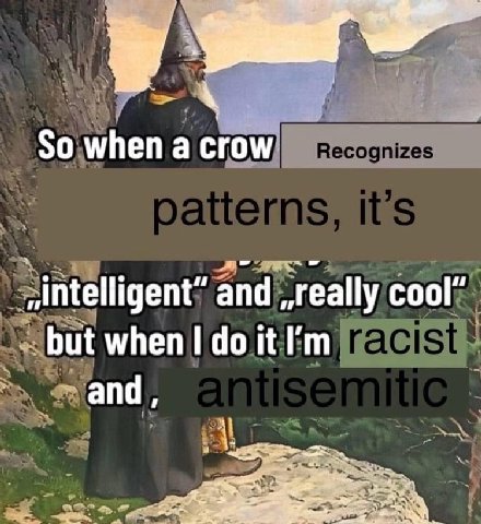 So when a crow and ,,really cool” but when I it