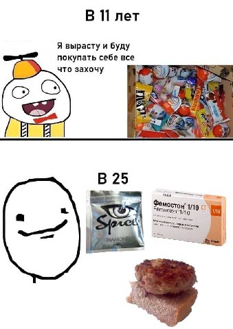 В 11 лет Я вырасту и буду покупать себе все что захочу 9) $9) Я В 25 19