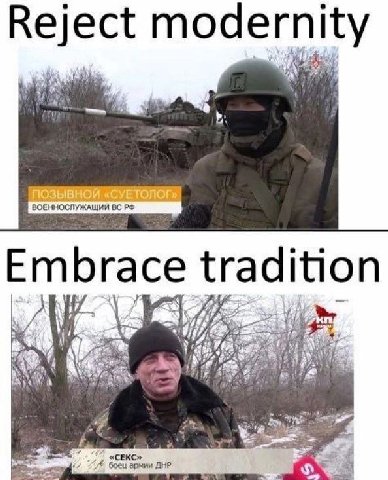 Reject modernity a Embrace tradition 4