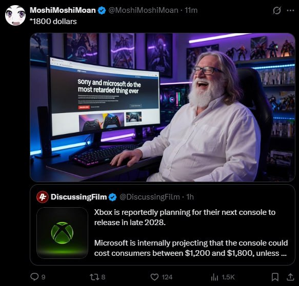 MoshiMoshiMoan 00 dollars Sony and microsoft the Most retarded thing ever DiscussingFilm геро! adiy planning for Шей next conse release in late 2028 interna ctingt hat the conscie с consume tween $1.2