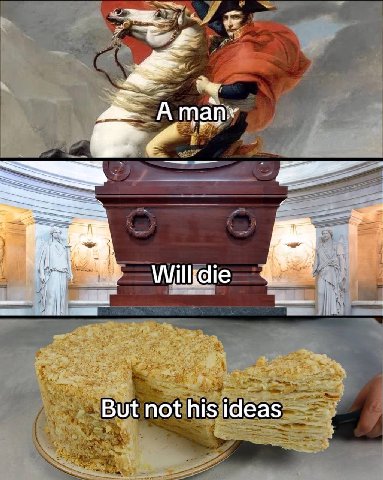 But not his ideas
