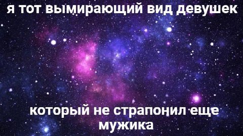 я тот вымирающии вид девушек который не страпонил мужика
