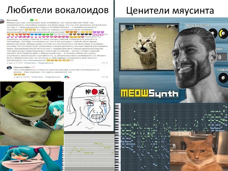 Ценители мяусинта Любители вокалоидов 22 Ceo У 2 PEED CHORUS У