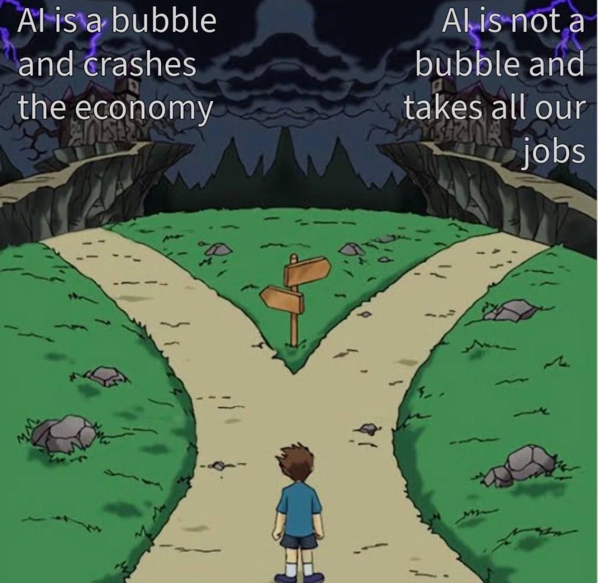 bubble Alis nota and crashes bubble and the economy takes all our jobs НЕ