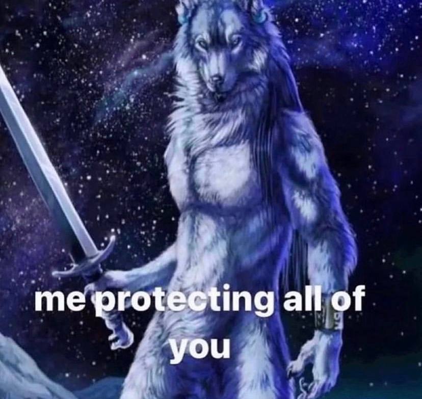 me protecting all of
