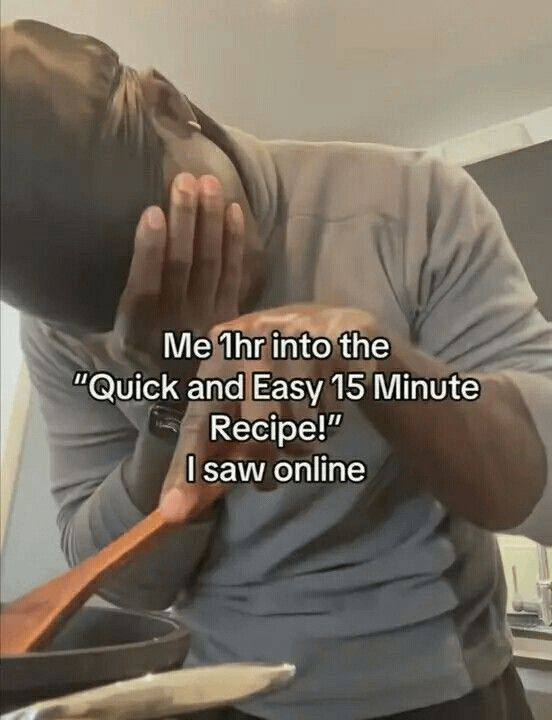 Me into the “Quick and Easy 15 Minute Recipe!” saw online