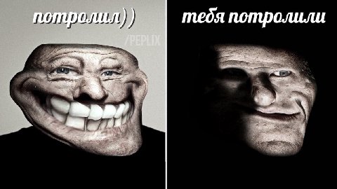 потролил)) тебя потролили
