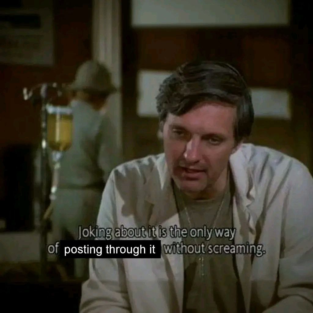 posting through it