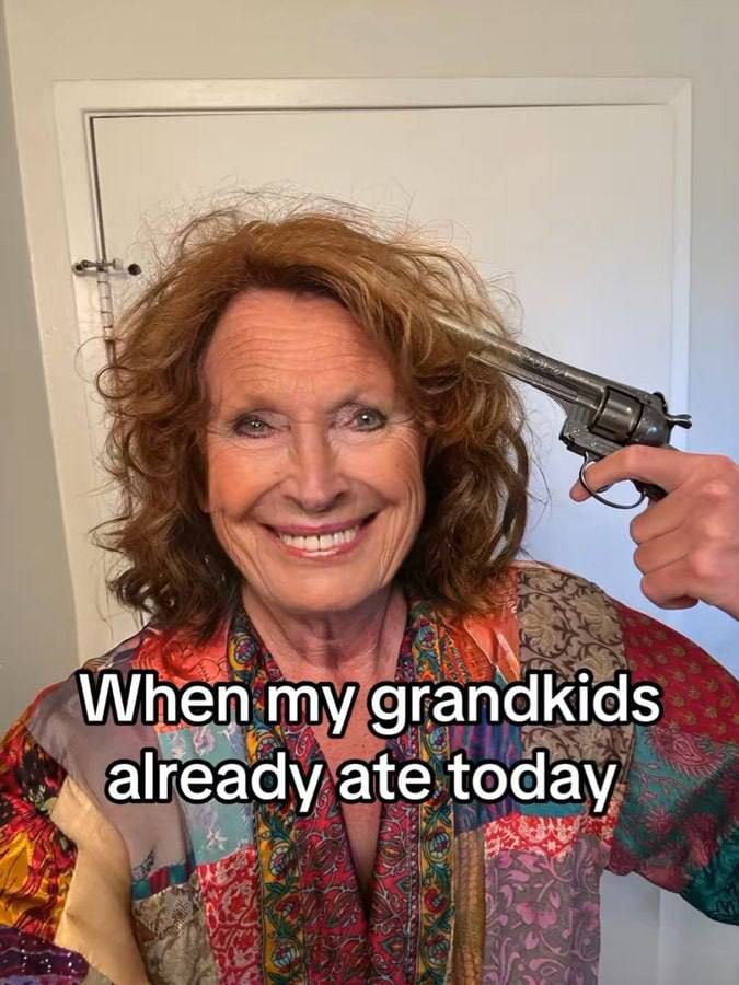 When my grandkids ate today