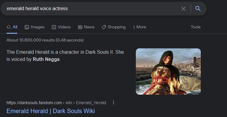 emerald herald voice actress All Images Videos News Shopping More Tools About 10.800.000 results (0,48 seconds) The Emerald Herald is a character in Dark Souls She is voiced Ruth Negga. https://darkso