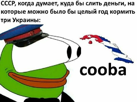 СССР, когда думает, куда бы слить деньги, на которые можно было бы целый год кормить три Украины: cooba
