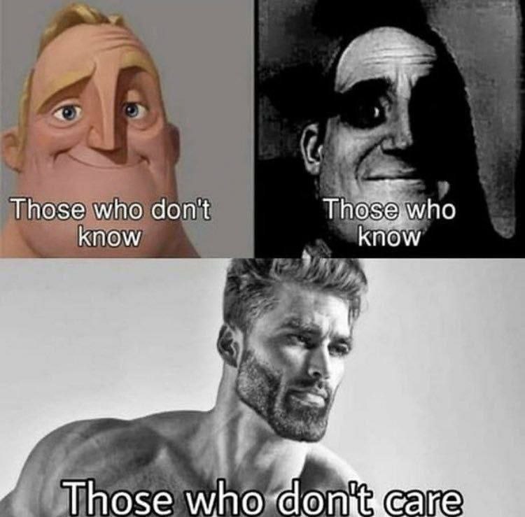 Those who don't KNOW know Those who