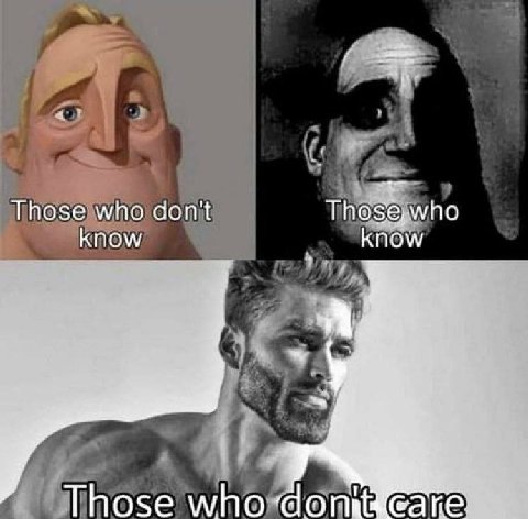 Those who don't KNOW know Those who