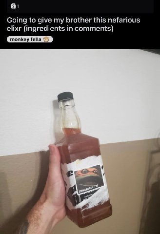 81 Going to give my brother this nefarious elixr (ingredients in comments) В,